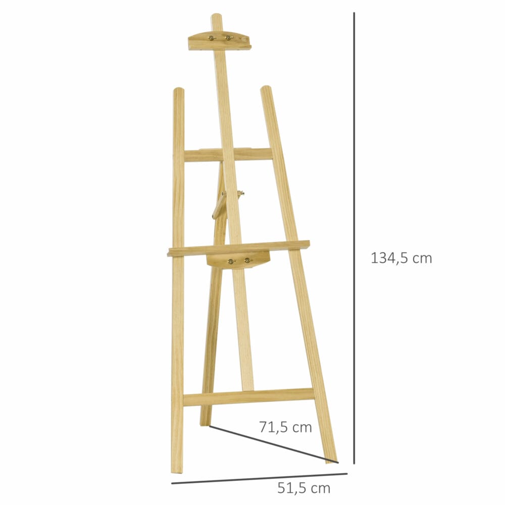 Staffelei Holz Natur Holzstaffelei 134