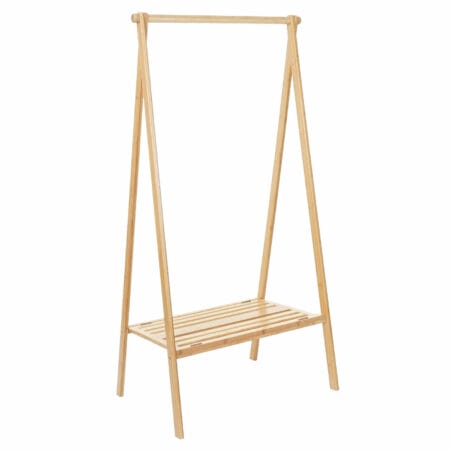 Standgarderobe Kleiderständer - Bambus klappbar 150x84x57cm