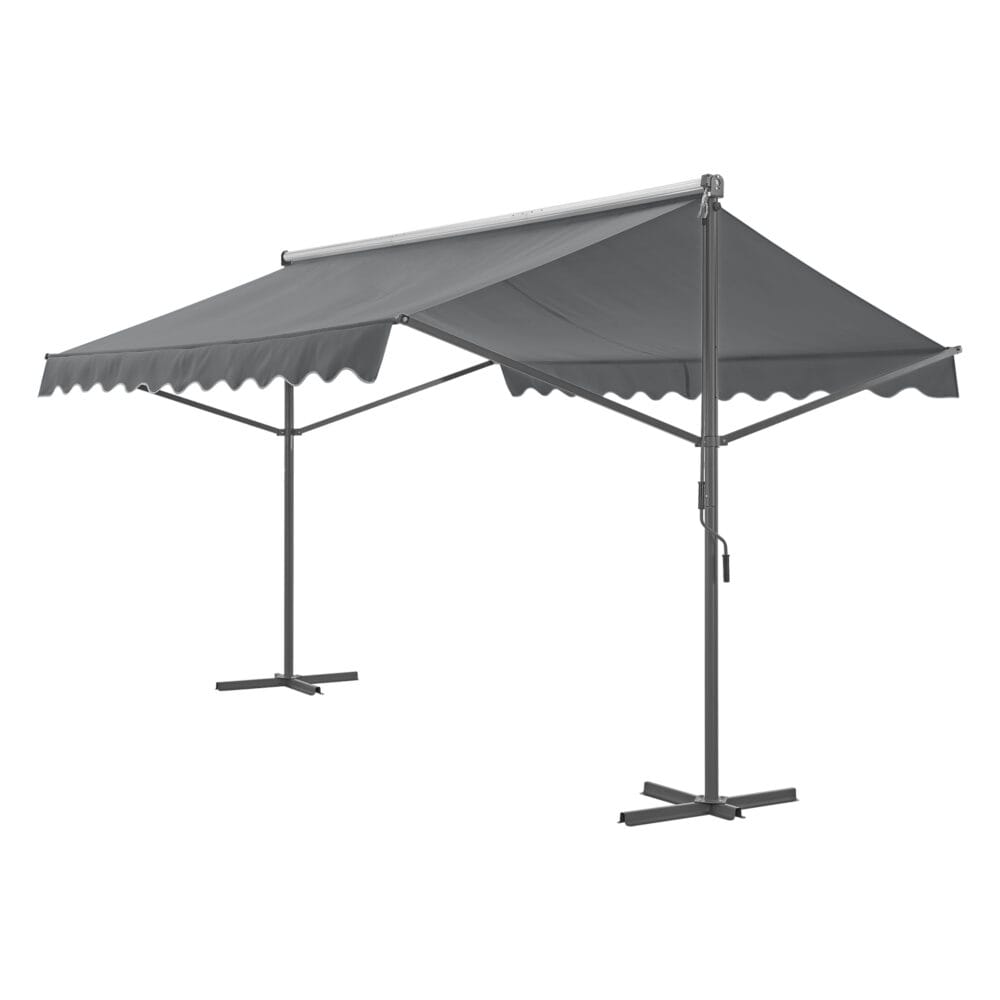 Standmarkise Selenizza freistehend 300x300x260cm Dunkelgrau