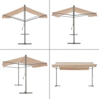 Standmarkise Selenizza freistehend 300x300x260cm Sandfarben