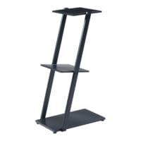 Standregal 72x40x25cm aus Metall Schwarz