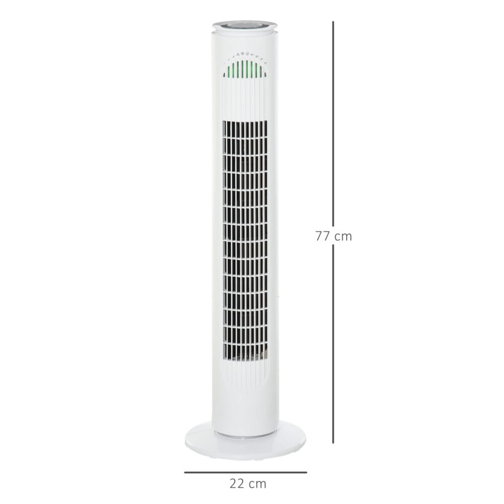 Standventilator Turmventilator 70°Oszillierend 77cm