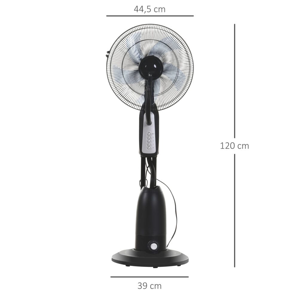 Standventilator mit 2,8 Liter Wasserzerstäuber 120cm