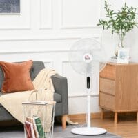 Standventilator mit Fernbedienung 3 Stufen 124cm Oszillierend