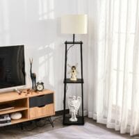 Stehlampe Bücherregal mit 3 Ablagen 150cm E27