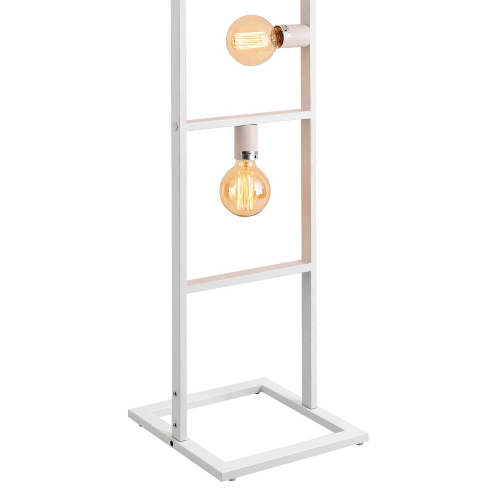 Stehlampe Plauen 142x31x31cm Max 60W 4xE27 Weiss