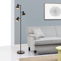 Stehlampe Pinntorp 3-flammig E27 -Gold