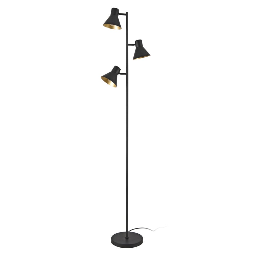 Stehlampe Pinntorp 3-flammig E27 -Gold