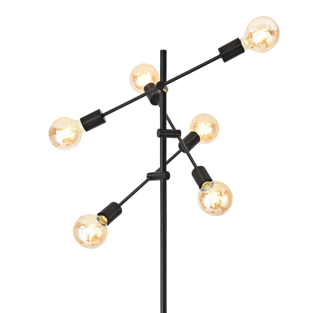 Stehlampe Craigavon 154cm x 28cm Schwarz