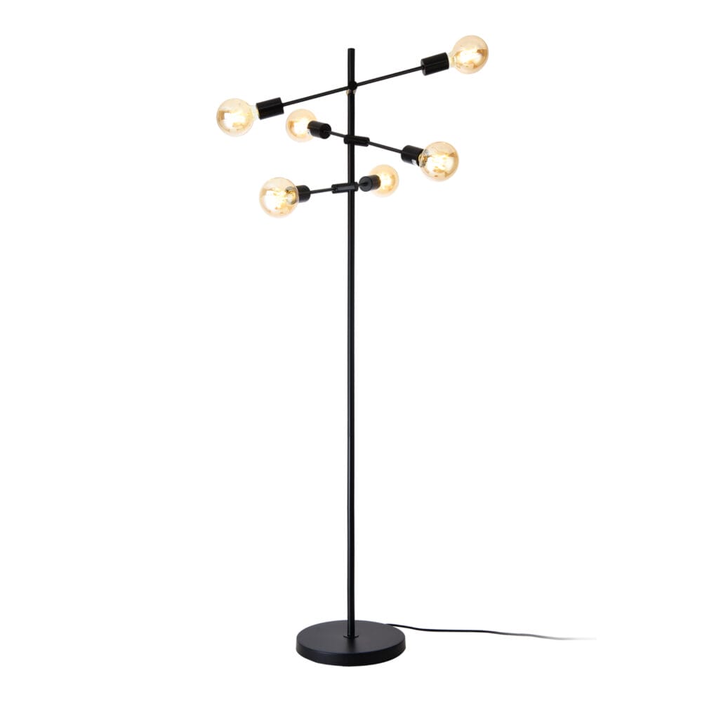 Stehlampe Craigavon 154cm x 28cm Schwarz