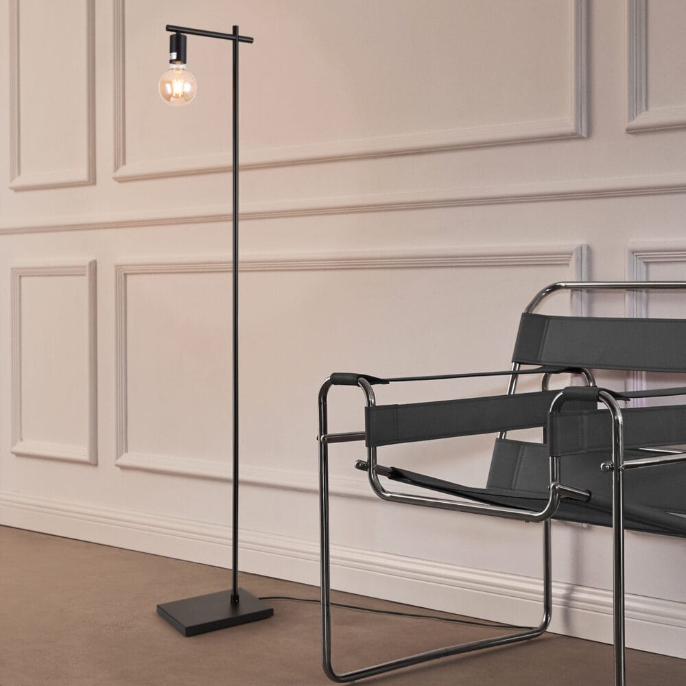 Stehleuchte Stehlampe Leixlip Metall Schwarz
