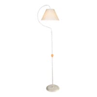 Stehleuchte Stehlampe Epsom E27 Metall Textil Weiss Antik