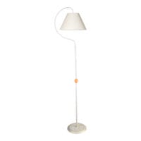 Stehleuchte Stehlampe Epsom E27 Metall Textil Weiss Antik