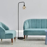 Stehlampe Mosjøen 155cm Kugelform