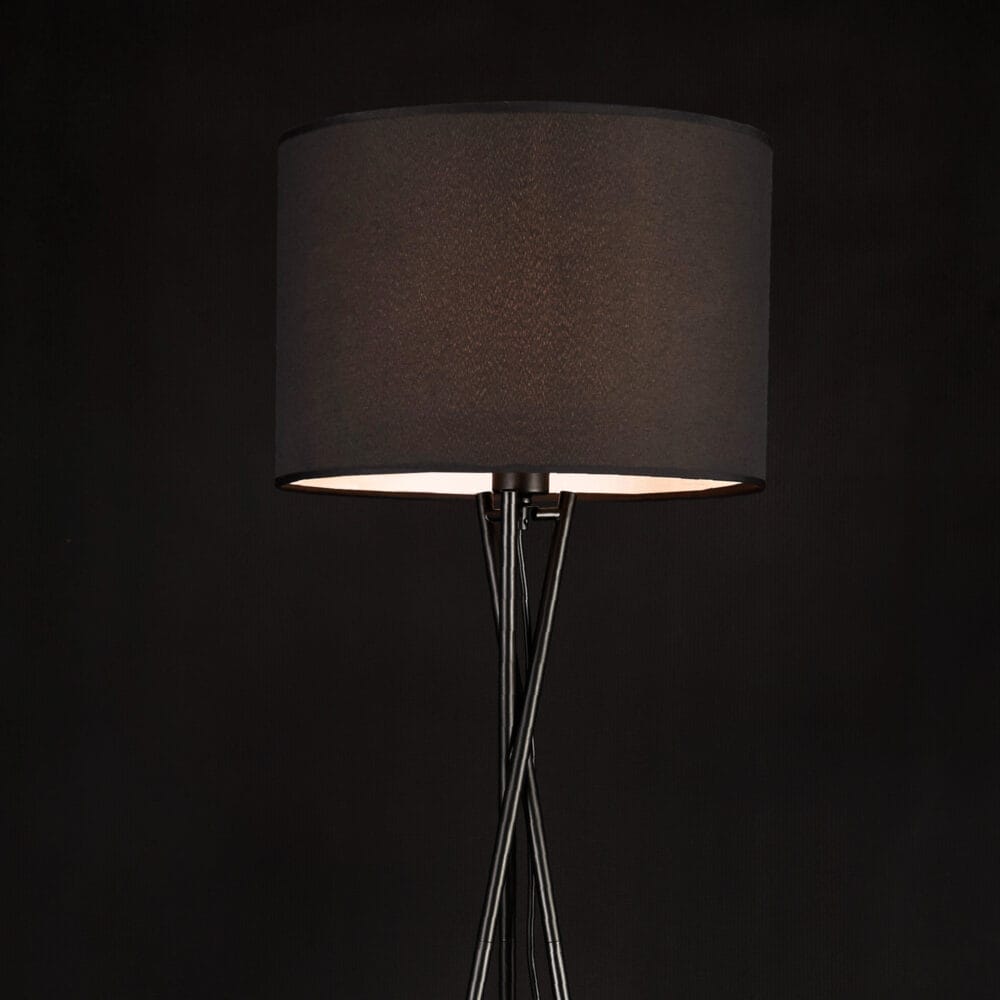 Stehlampe Grenoble 154cm Schwarz