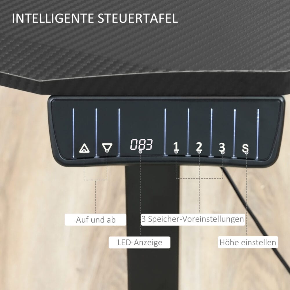 Stehpult Elektrischer Schreibtisch 120x60x114cm