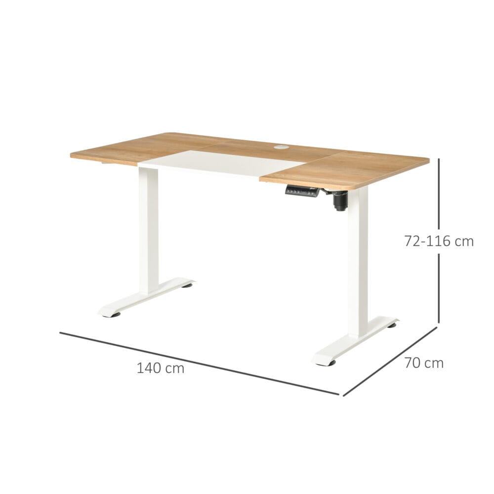 Stehpult Elektrischer Schreibtisch Natur 140x70x116cm