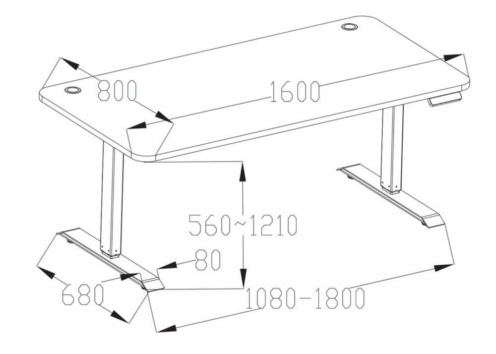 Stehpult Schreibtisch höhenverstellbar weiss