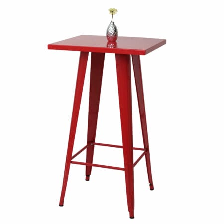 Stehtisch Bistrotisch Metall Industriedesign ~ rot