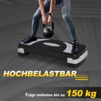 Steppbrett Aerobic-Stepper Höhenverstellbar mit 3 Stufen