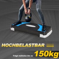 Steppbrett Aerobic-Stepper Höhenverstellbar mit 3 Stufen