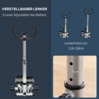 Stepper mit Handgriff Heimtrainer LCD-Bildschirm