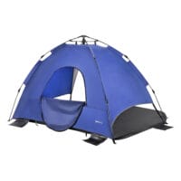 Strandmuschel Mullsjö Pop Up Strandzelt 215x135x140cm Blau