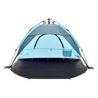 Strandmuschel Mullsjö Pop Up Strandzelt 215x135x140cm Hellblau