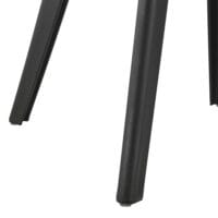 Esszimmerstuhl Brevik 4er Set 83x54x48 cm Weiss/Schwarz