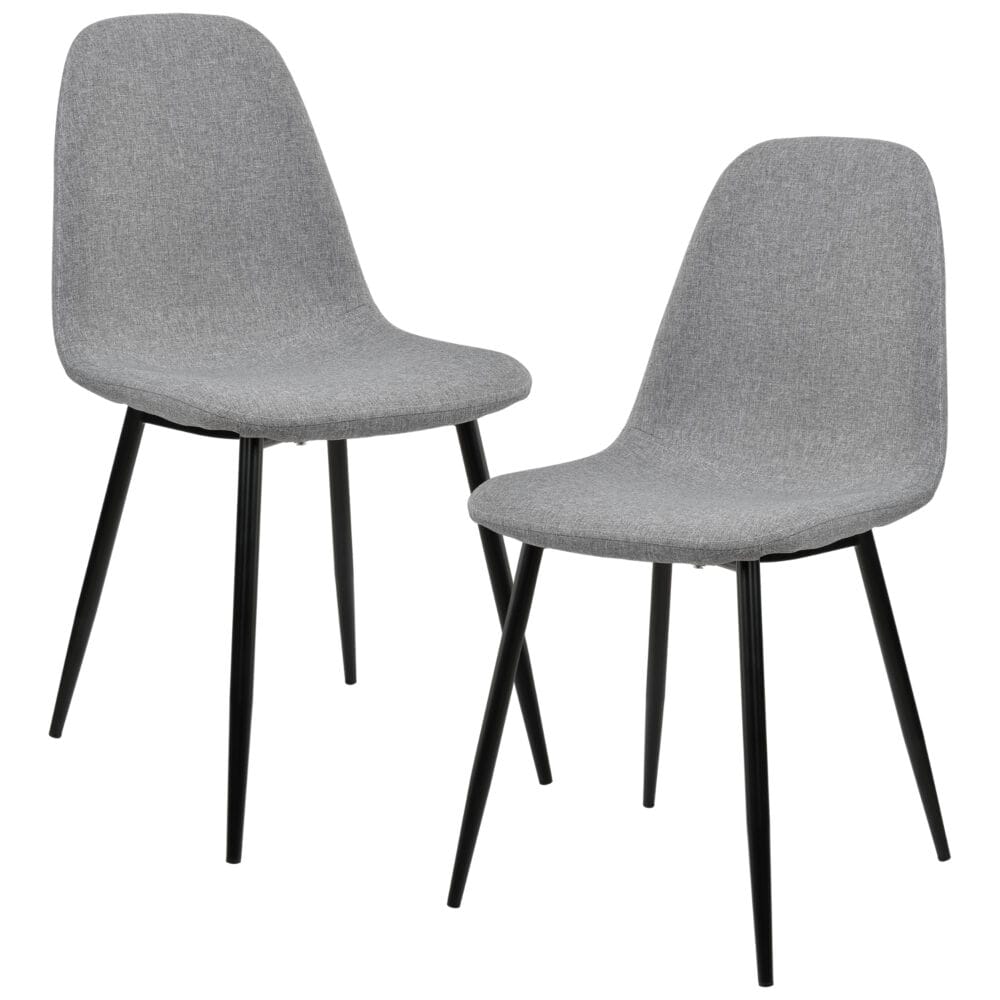 Esszimmerstuhl Kerava 2er-Set Grau