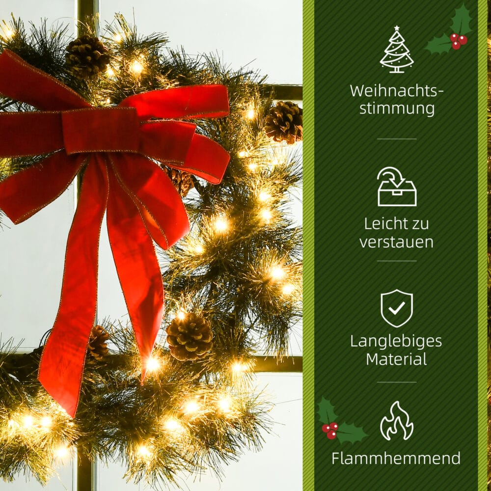 Tannenkranz Türkranz Weihnachtskranz Ø60x10cm