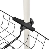 Kleiderständer Teleskop Garderobe mit Korb
