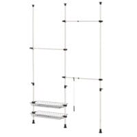 Kleiderständer Teleskop Garderobe mit Korb