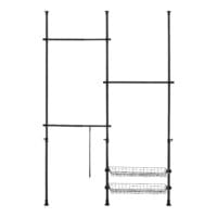 Teleskopgarderobe Kemi mit 3 Garderobenstangen 160 - 200cm