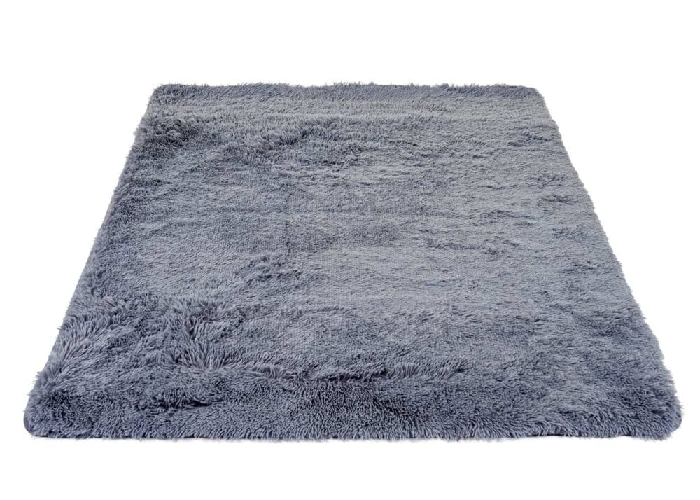 Teppich Shaggy Hochflor flauschig 160x120cm ~ grau