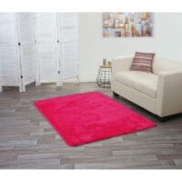 Teppich Shaggy Hochflor flauschig 160x120cm ~ pink