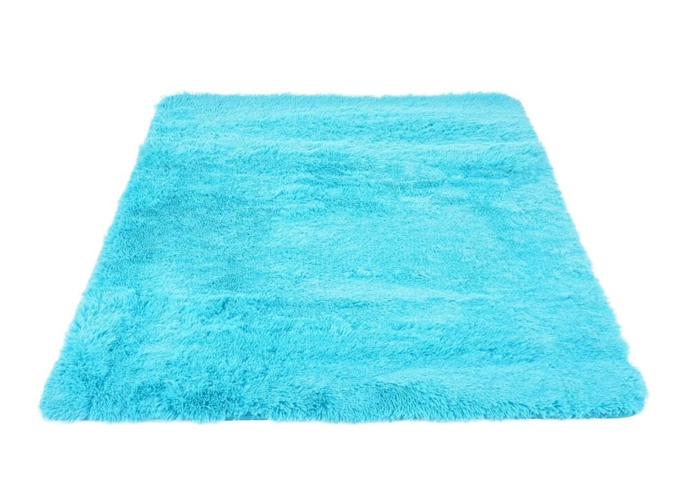 Teppich Shaggy Hochflor flauschig 160x120cm ~ türkis