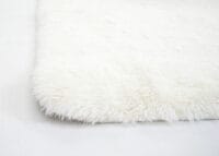Teppich Shaggy Hochflor flauschig 160x120cm ~ weiss