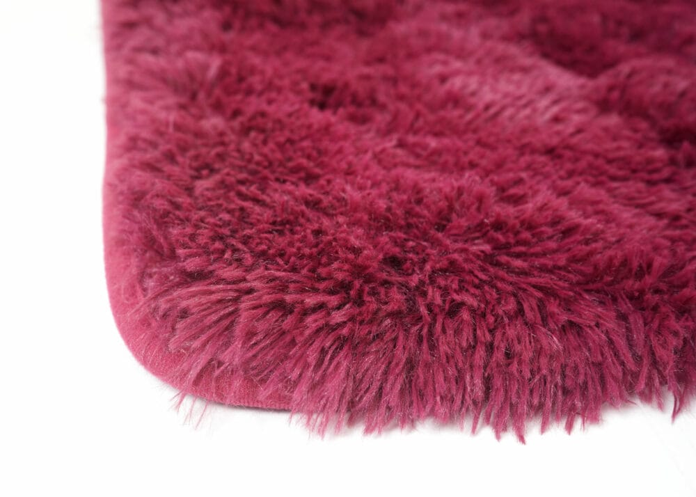 Teppich Shaggy Hochflor flauschig 200x140cm ~ weinrot