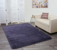 Teppich Shaggy Hochflor flauschig 230x160cm ~ dunkellila