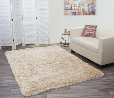 Teppich Shaggy Hochflor flauschig 230x160cm hellbraun