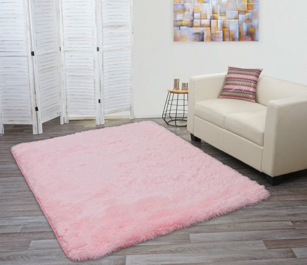 Teppich Shaggy Hochflor flauschig 230x160cm ~ rosa