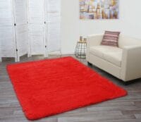 Teppich Shaggy Hochflor flauschig 230x160cm ~ rot