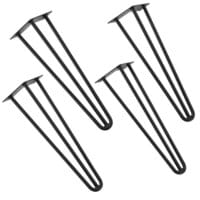 4er Set Hairpin 12.5 cm x 45 cm x 5 cm 3 Streben Tischbeine Makers