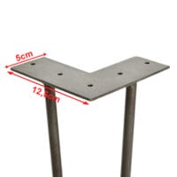 4er Set Hairpin 12.5 cm x 72 cm x 5 cm 2 Streben Tischbeine Makers