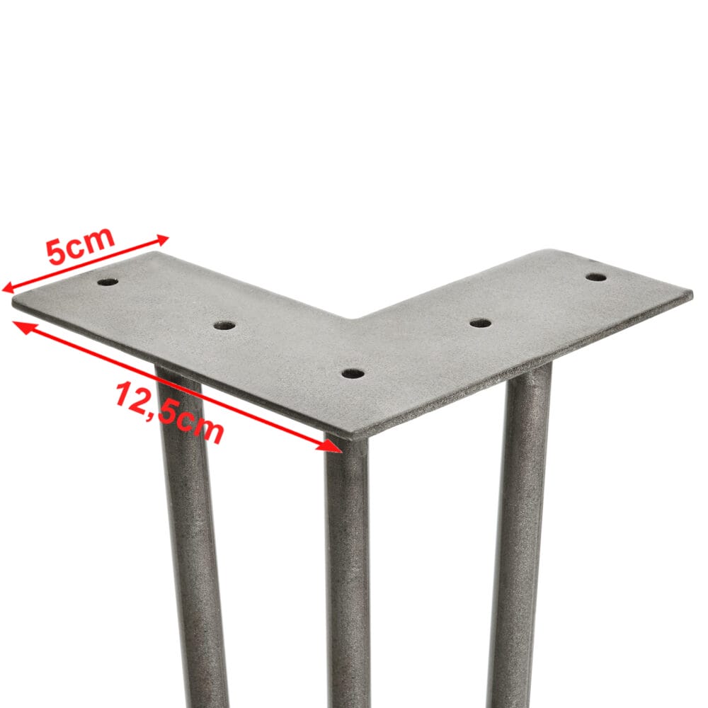 4er Set Hairpin 12.5 cm x 20 cm x 5 cm 3 Streben Tischbeine Makers