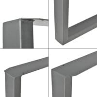 Tischbeine Metall 2er-Set Tischgestell 70x72 cm
