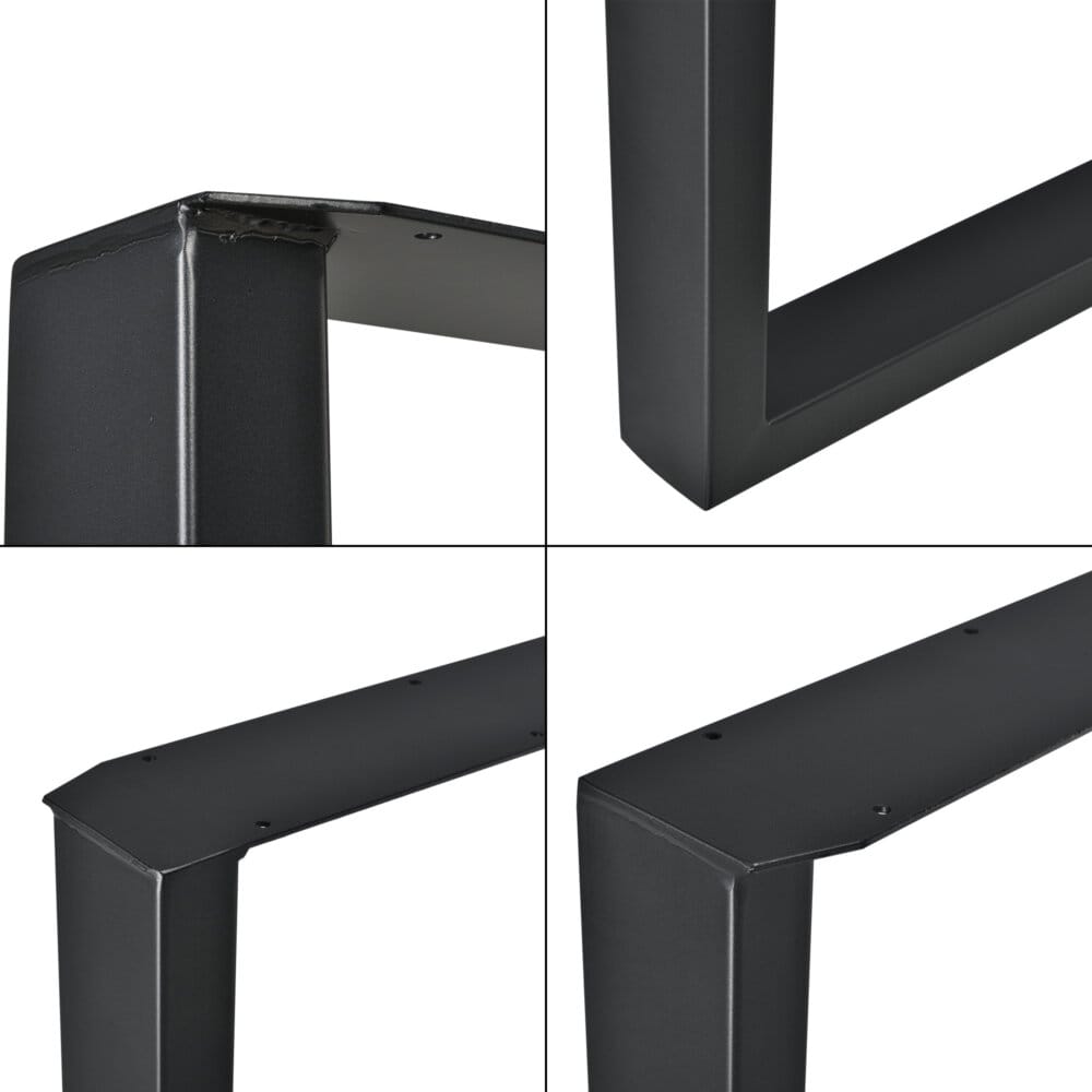 Tischbeine Metall 2er-Set Tischgestell 60x72 cm