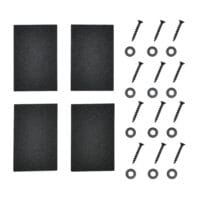 Tischbeine Metall 2er-Set Tischgestell 30x43 cm grau