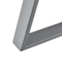 Tischbeine Metall 2er-Set Tischgestell Trapezförmig 40x10x40 cm